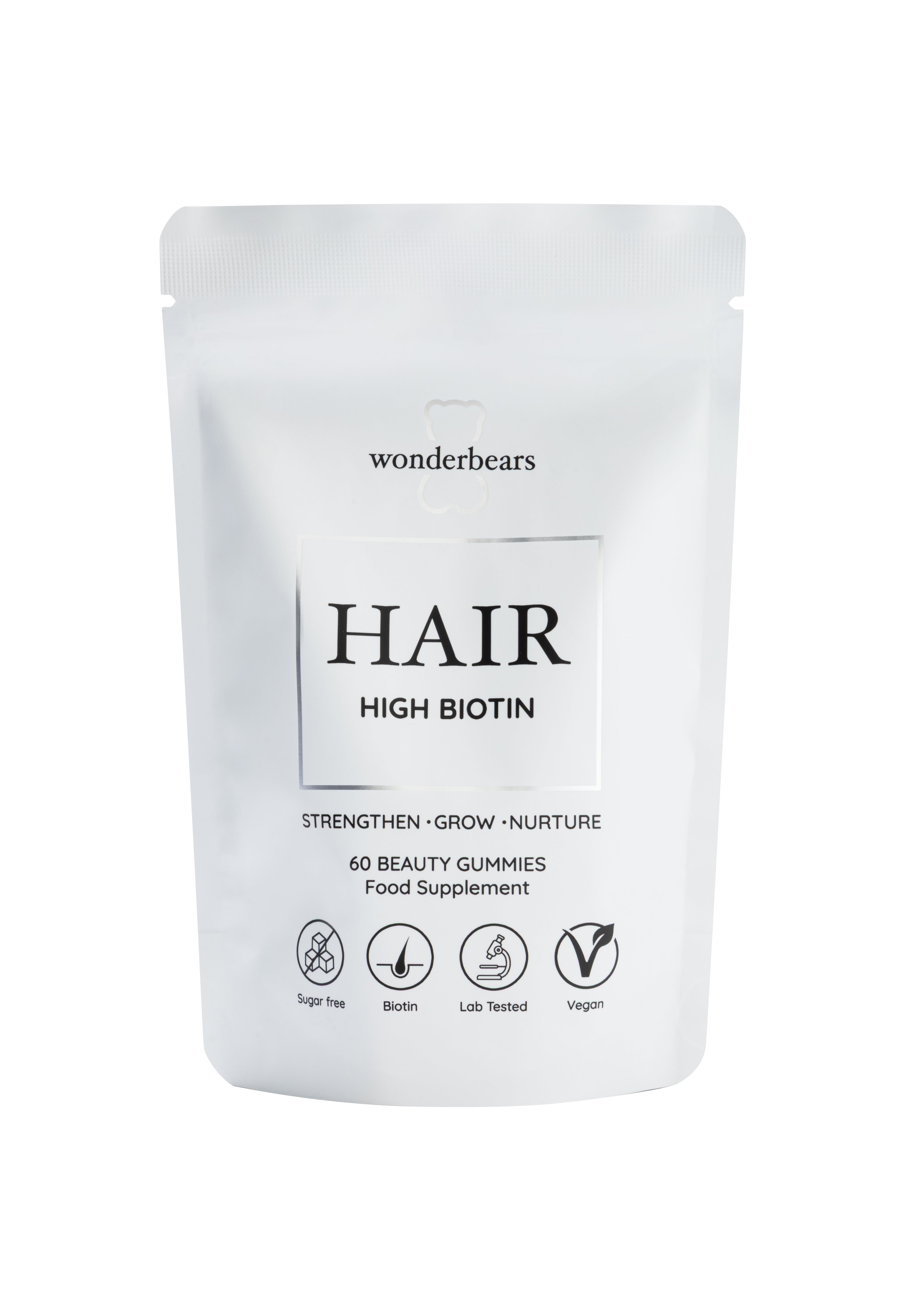 HAIR - Hochdosierte Biotin Gummies - Pouch