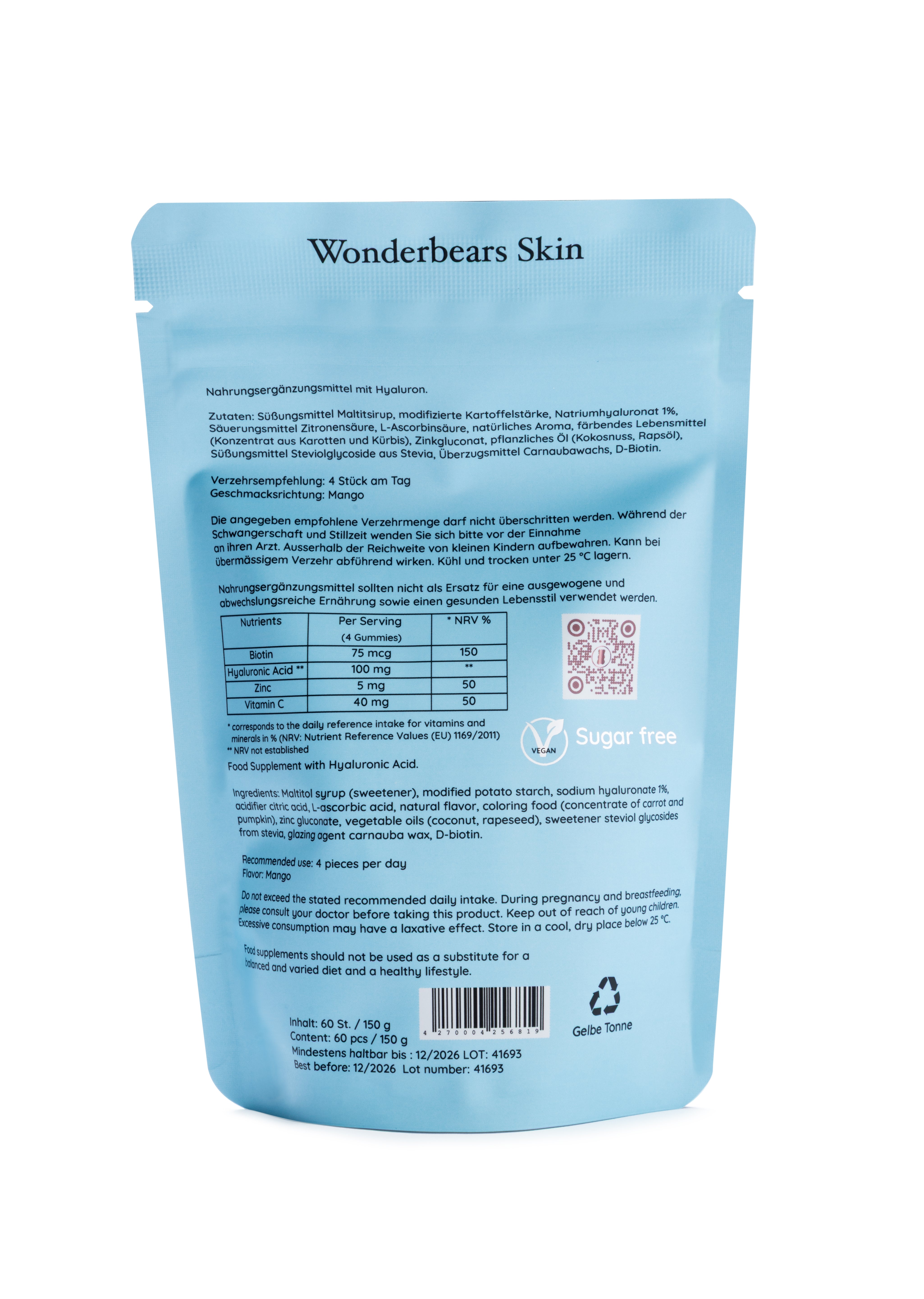 SKIN - Hyaluron Gummies - Pouch