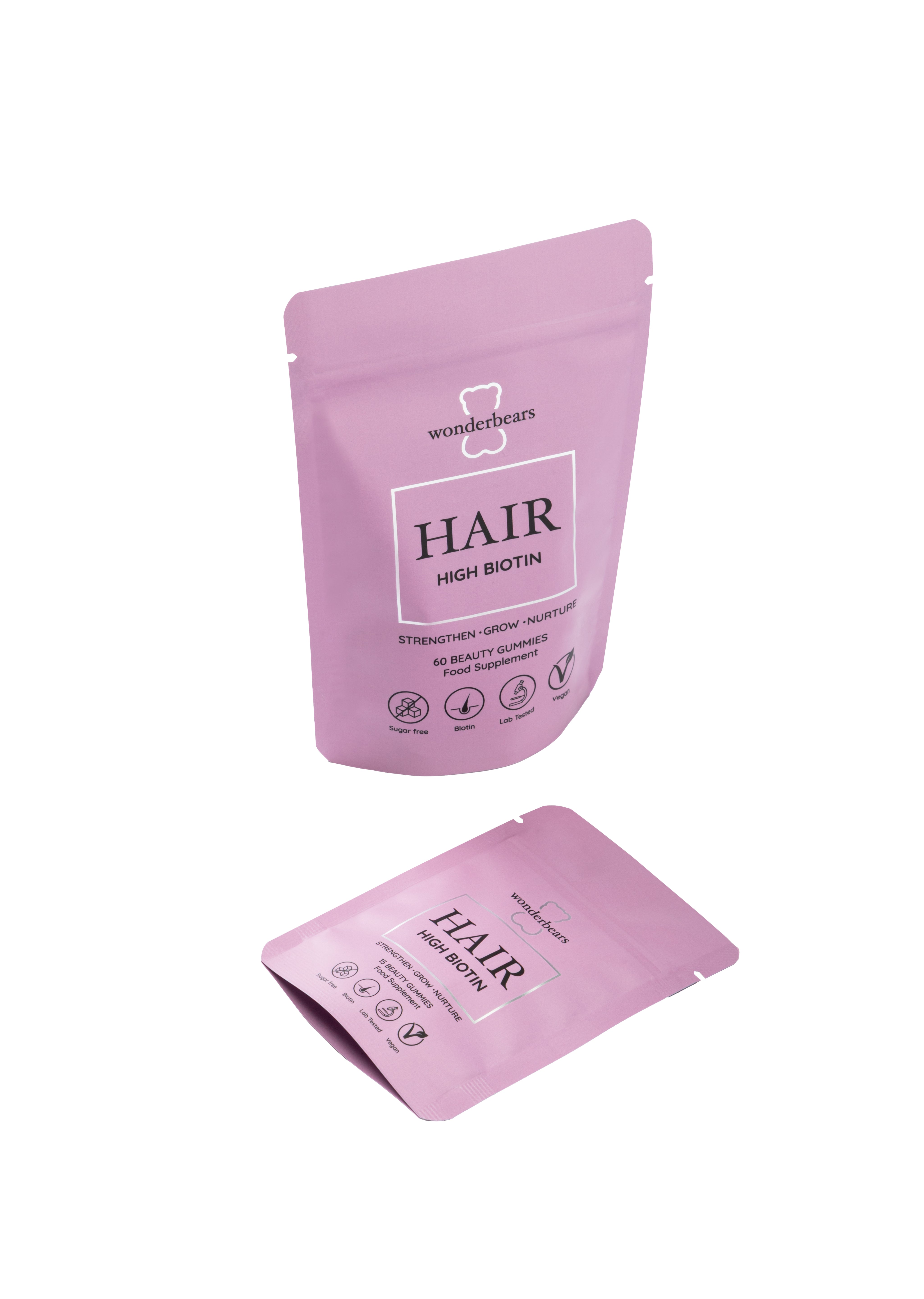 HAIR - Hochdosierte Biotin Gummies - Pouch