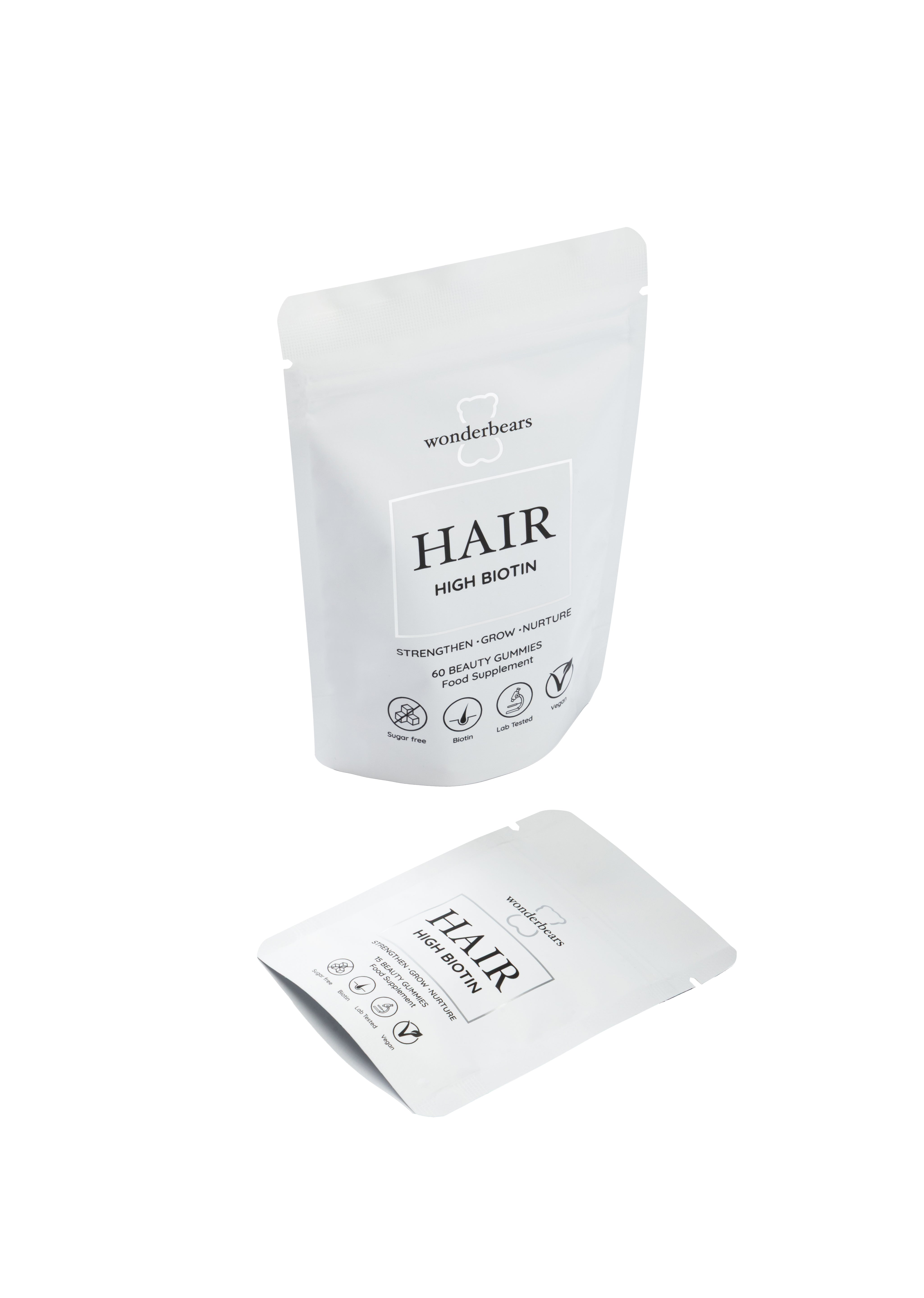 HAIR - Hochdosierte Biotin Gummies - Pouch