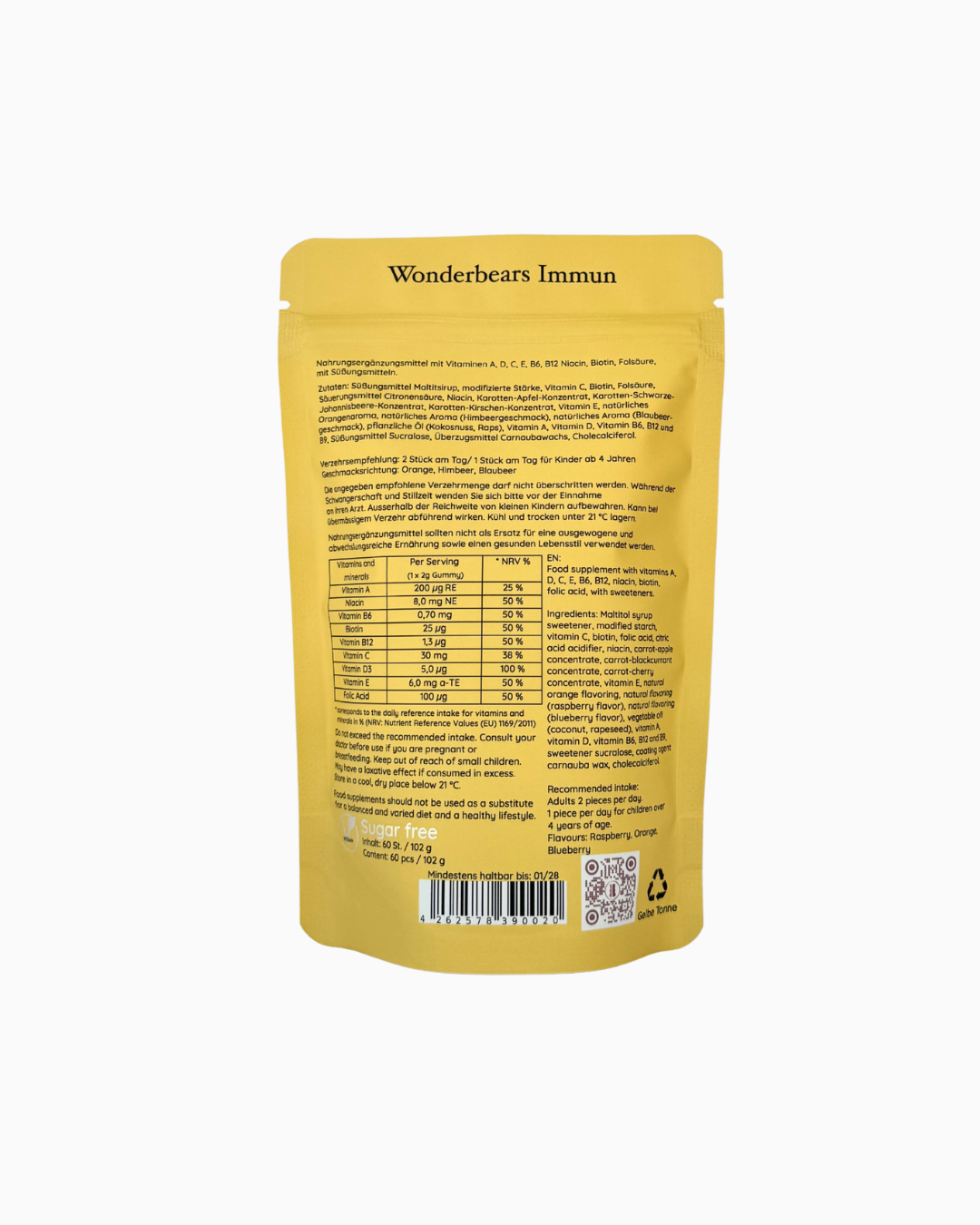 Immune Multivitamin Pouches (15 pieces)